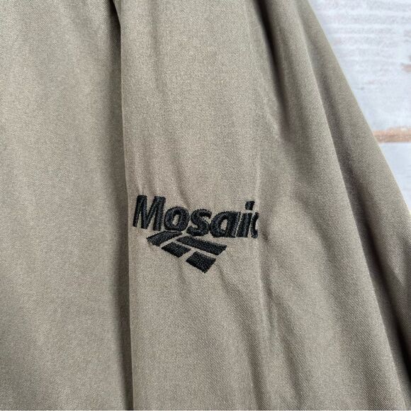 🎇VINTAGE River’s End Green Khaki & Black V-neck Pullover Windbreaker Size M - Picture 7 of 9